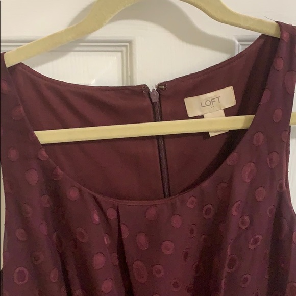 Loft Maroon Dress - Picture 2 of 4